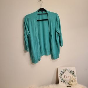Teal cardigan